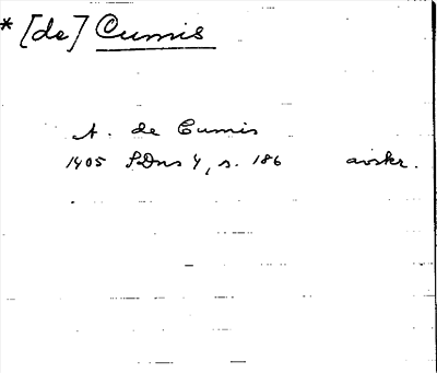 Bild på arkivkortet för arkivposten Cumis