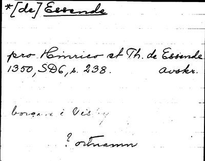 Bild på arkivkortet för arkivposten Essende