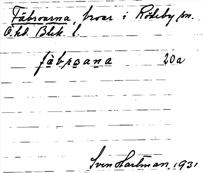 Bild på arkivkortet för arkivposten Fäbroarna