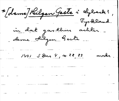Bild på arkivkortet för arkivposten Hilgen Geste