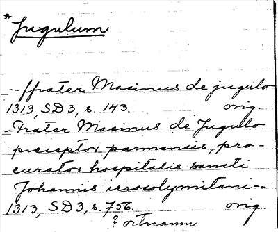 Bild på arkivkortet för arkivposten Jugulum