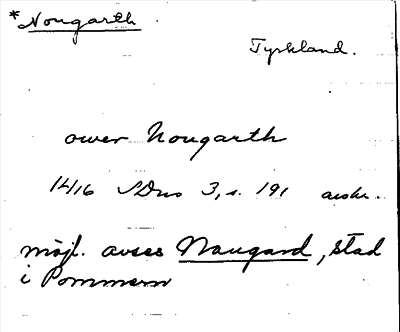 Bild på arkivkortet för arkivposten Norgarth