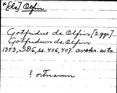 Bild på arkivkortet för arkivposten Olfin