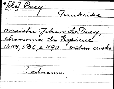 Bild på arkivkortet för arkivposten Pacy