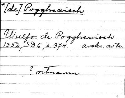 Bild på arkivkortet för arkivposten Pogghewisch