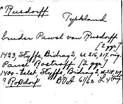 Bild på arkivkortet för arkivposten Rusdorff