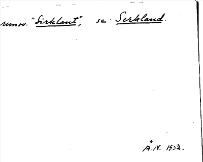 Bild på arkivkortet för arkivposten Sirklant, se Serkland