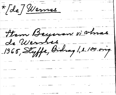 Bild på arkivkortet för arkivposten Wernes