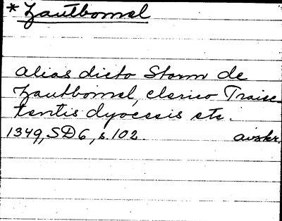 Bild på arkivkortet för arkivposten Zautbomel