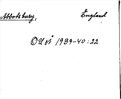 Bild på arkivkortet för arkivposten Abbotsbury