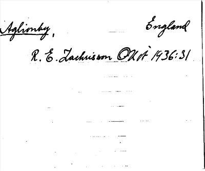 Bild på arkivkortet för arkivposten Aglionby