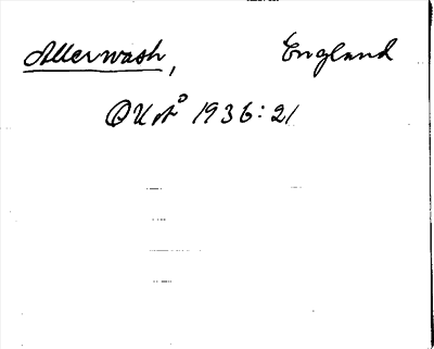 Bild på arkivkortet för arkivposten Allerwash