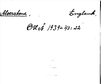 Bild på arkivkortet för arkivposten Alverstone