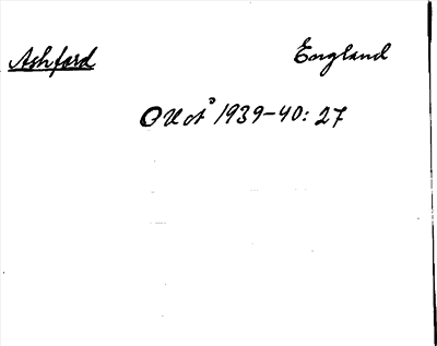 Bild på arkivkortet för arkivposten Ashford