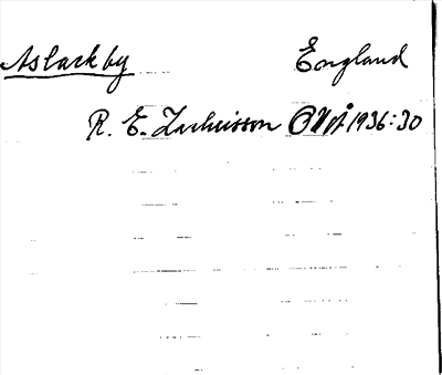 Bild på arkivkortet för arkivposten Aslackby