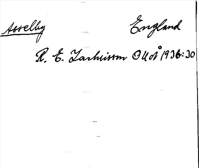 Bild på arkivkortet för arkivposten Asselby
