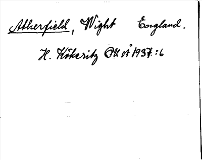 Bild på arkivkortet för arkivposten Atherfield