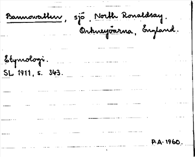 Bild på arkivkortet för arkivposten Bannowatten