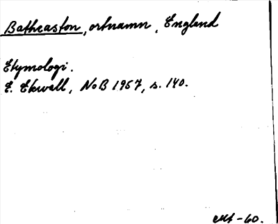 Bild på arkivkortet för arkivposten Batheaston