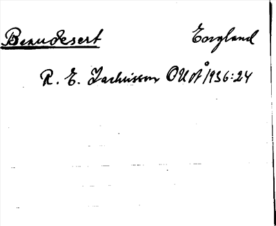 Bild på arkivkortet för arkivposten Beaudesert
