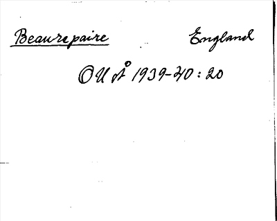 Bild på arkivkortet för arkivposten Beaurepaire