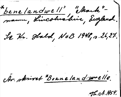 Bild på arkivkortet för arkivposten benelandwell