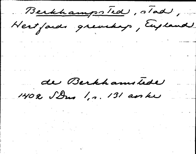 Bild på arkivkortet för arkivposten Berkhampsted
