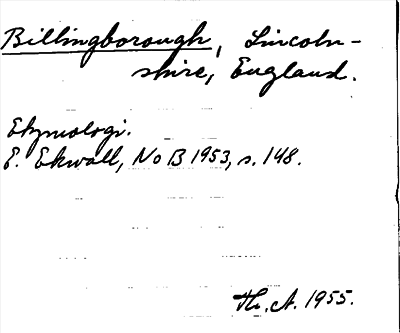 Bild på arkivkortet för arkivposten Billingborough