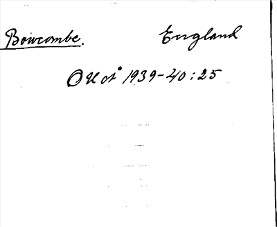 Bild på arkivkortet för arkivposten Bowcombe