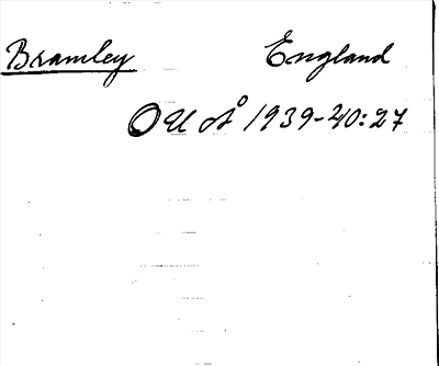 Bild på arkivkortet för arkivposten Bramley