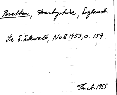 Bild på arkivkortet för arkivposten Bretton
