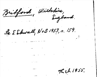 Bild på arkivkortet för arkivposten Britford