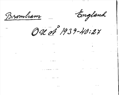 Bild på arkivkortet för arkivposten Bromham