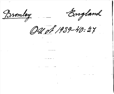 Bild på arkivkortet för arkivposten Bromley