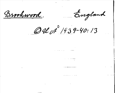 Bild på arkivkortet för arkivposten Brookwood