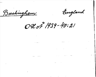 Bild på arkivkortet för arkivposten Buckingham