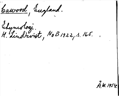Bild på arkivkortet för arkivposten Cawood