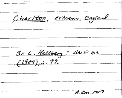Bild på arkivkortet för arkivposten Charlton