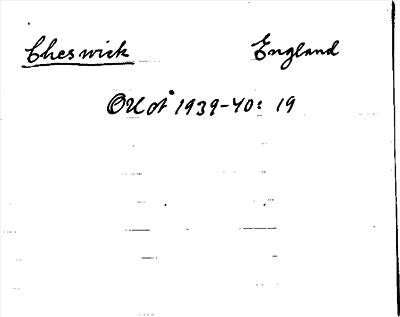 Bild på arkivkortet för arkivposten Cheswick