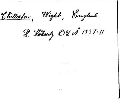 Bild på arkivkortet för arkivposten Chillerton