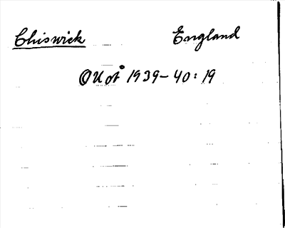 Bild på arkivkortet för arkivposten Chiswick
