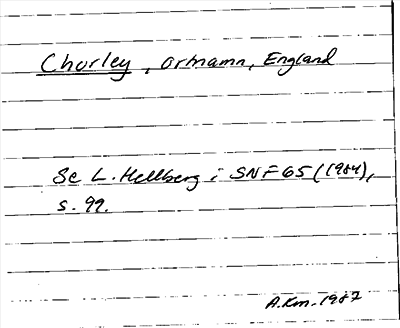 Bild på arkivkortet för arkivposten Chorley