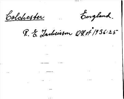 Bild på arkivkortet för arkivposten Colchester