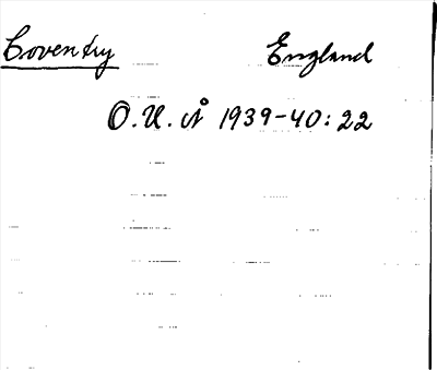 Bild på arkivkortet för arkivposten Coventry
