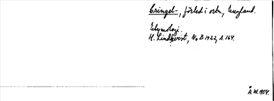 Bild på arkivkortet för arkivposten Cringel