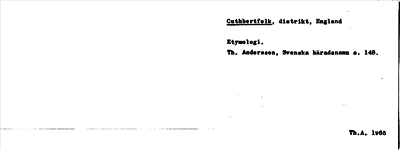 Bild på arkivkortet för arkivposten Cuthbertfolk