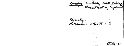Bild på arkivkortet för arkivposten Danbys