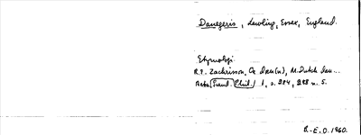 Bild på arkivkortet för arkivposten Danegeris