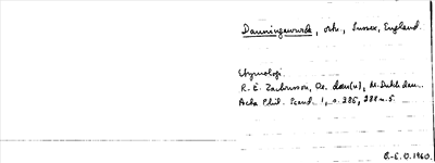 Bild på arkivkortet för arkivposten Danningawurde