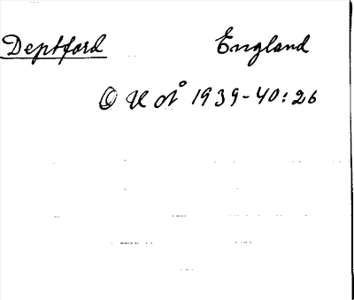 Bild på arkivkortet för arkivposten Deptford